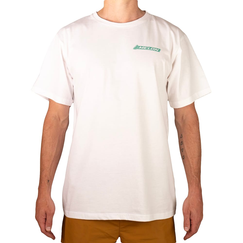 Big Melon Tee - White:Green 1