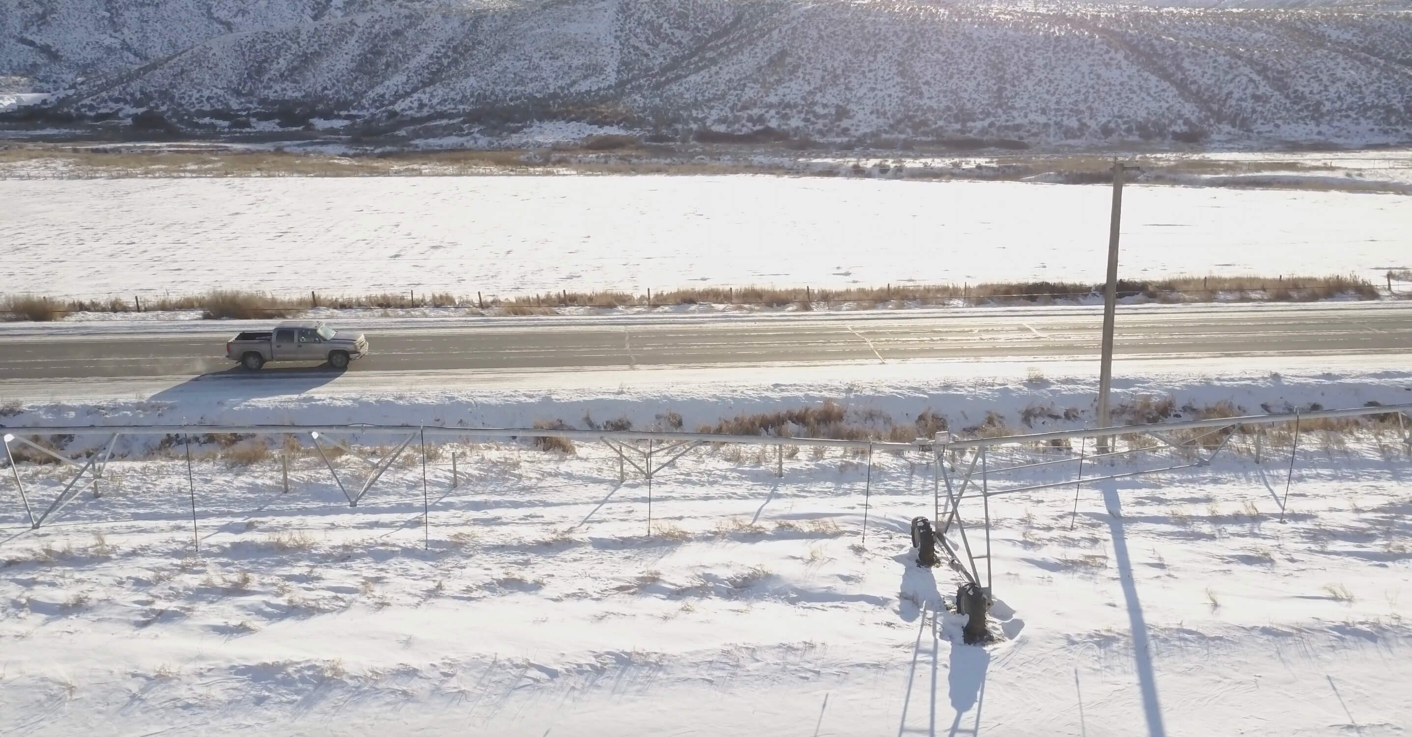 Snowy Canadian landscape with Kieran Nikula driving