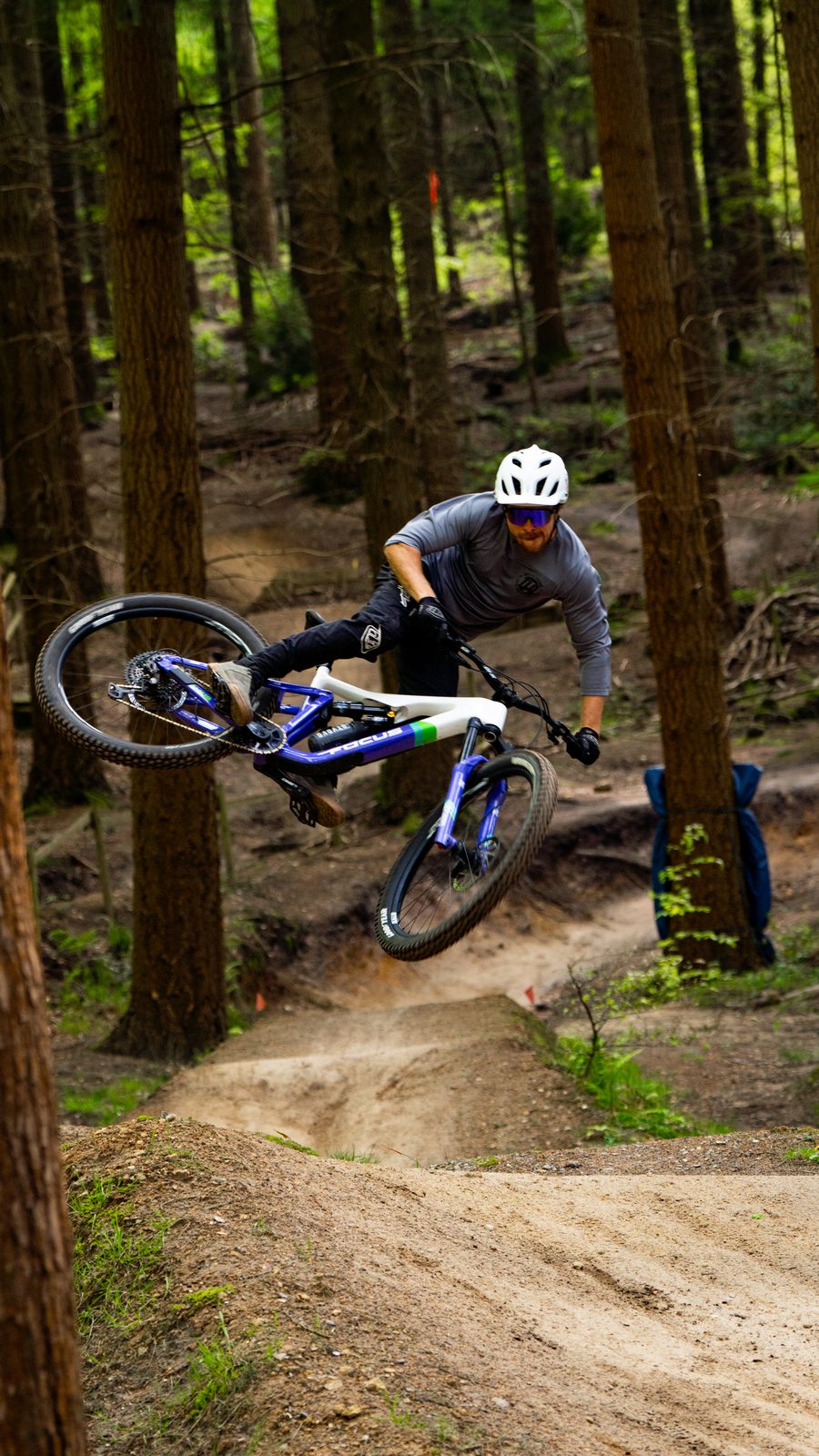 Rider in bright sunlight wearing Melon photochromic