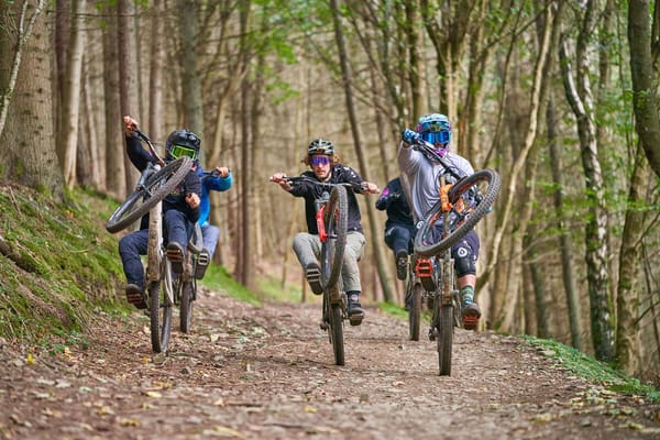 Melon Team manualling bicycles