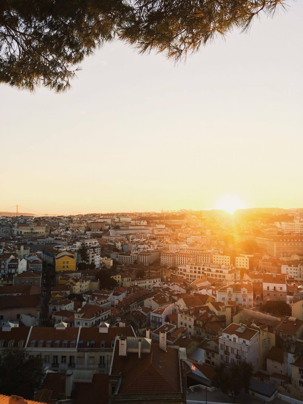 Sunset over Lisbon