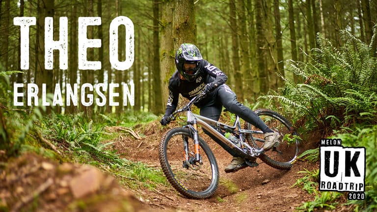 Theo Erlangsen on mountain bike